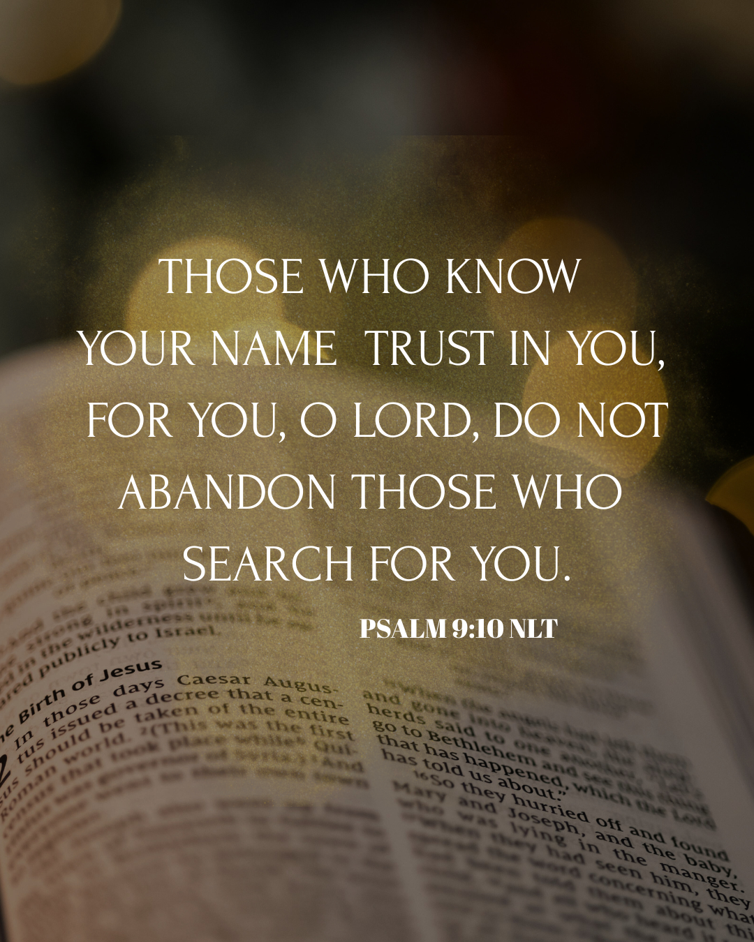 Psalm 9:10 NLT